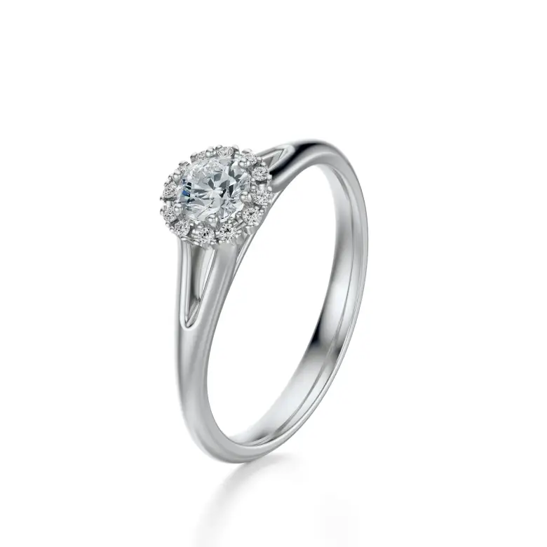 Pierścionek białe złoto z diamentami AJPZ_075